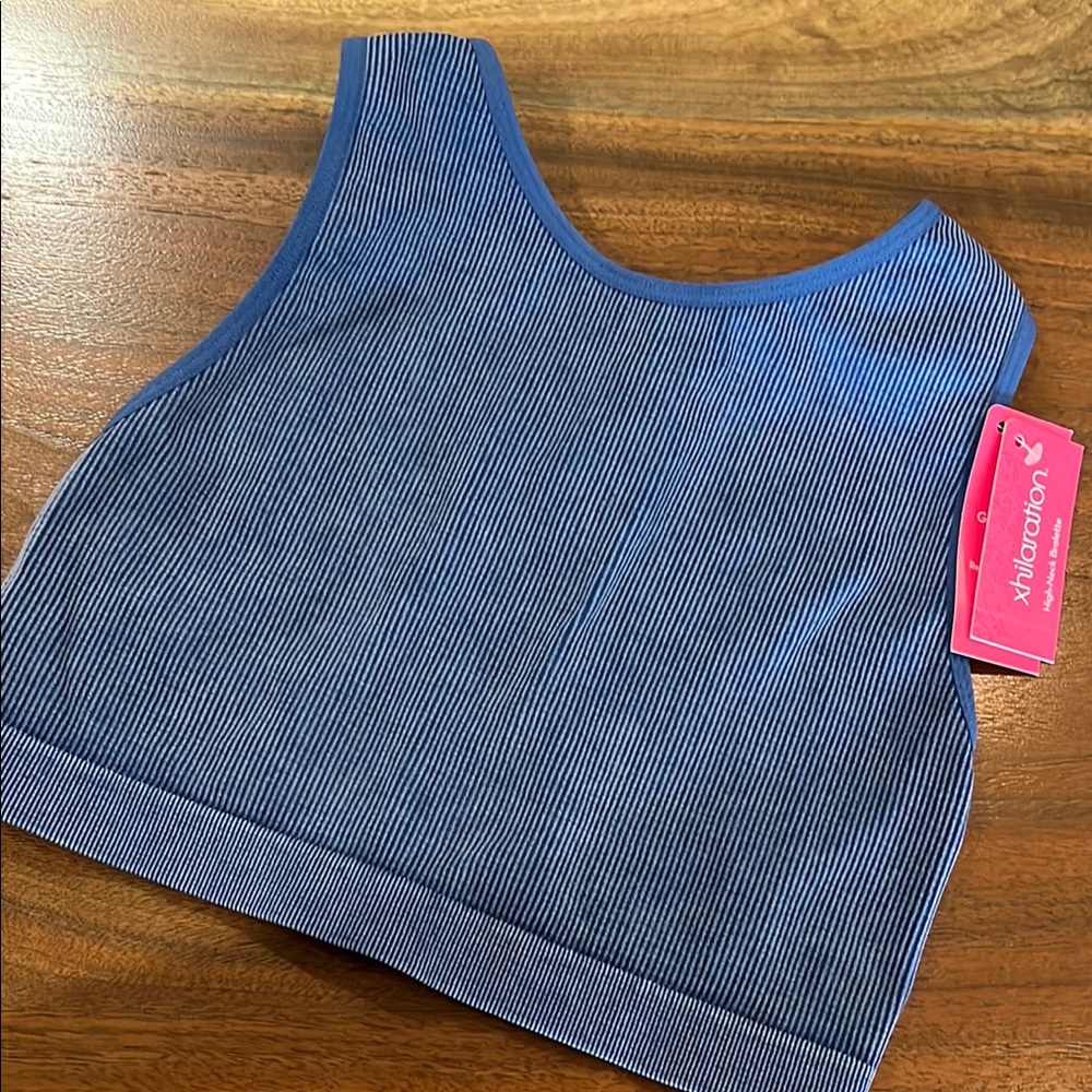 Xhilaration Garment Dyed Sports Bra with strappy back details (NWT)